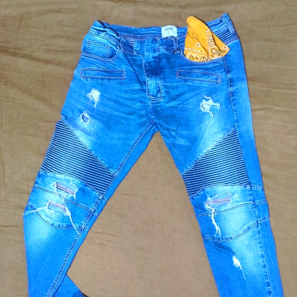 Ribbed Motorcycle Booty Jeans